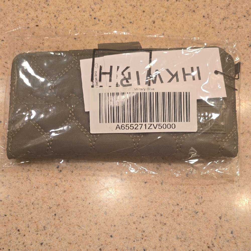 Olive Quilted Wallet